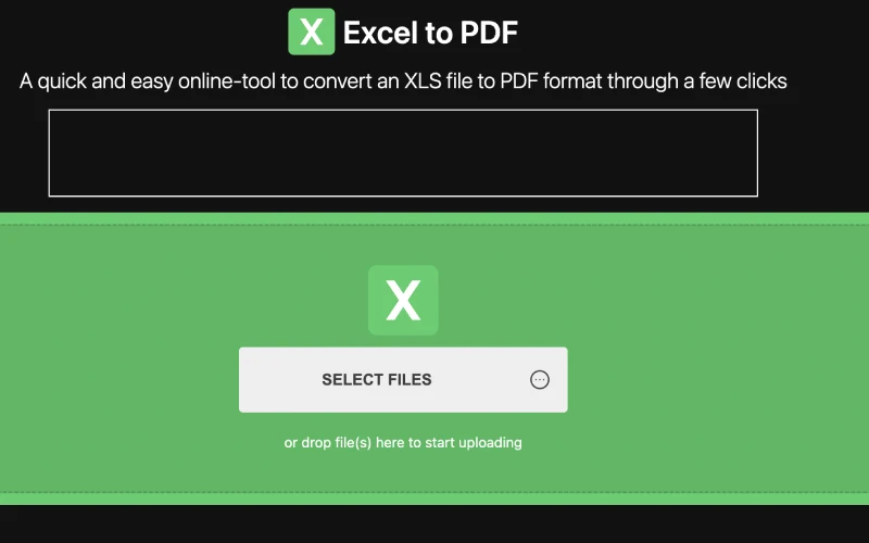 excel to pdf