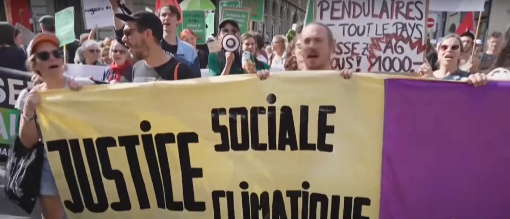 Protest in Swiss Capital